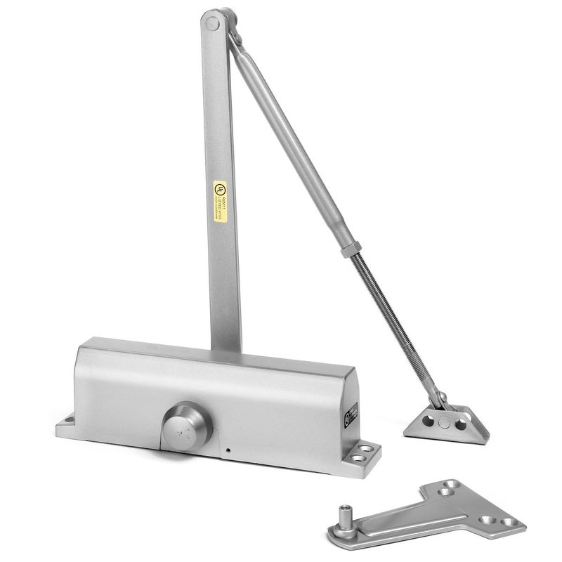 Dynasty Hardware Door Closer, Commercial Hydraulic Closer, Self-Closing, Spring Size 3, Surface Mount, Sprayed Aluminum, Series 3000 - Image 3